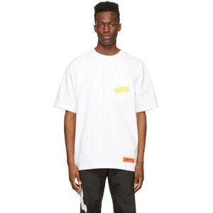 Heron Preston Pocket Style T-Shirt Size XS White Mens